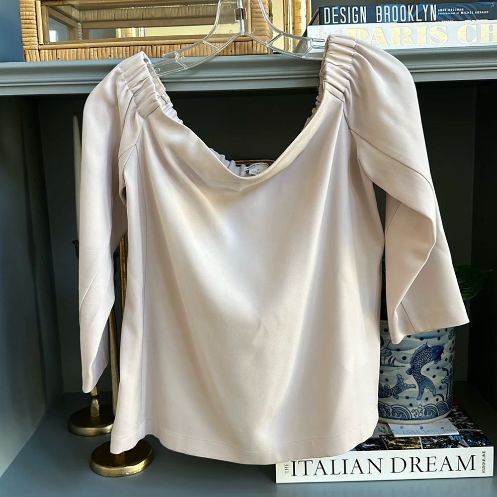 Club Monaco Cream Blouse